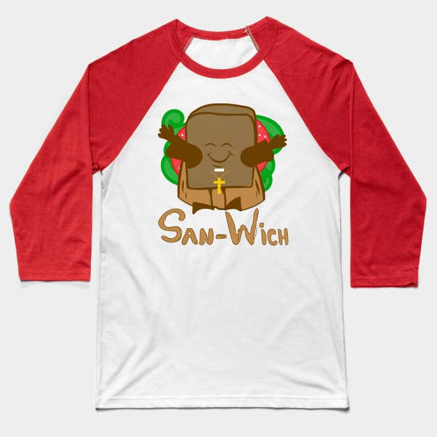 San-Wich Baseball T-Shirt by Vamonosriendo